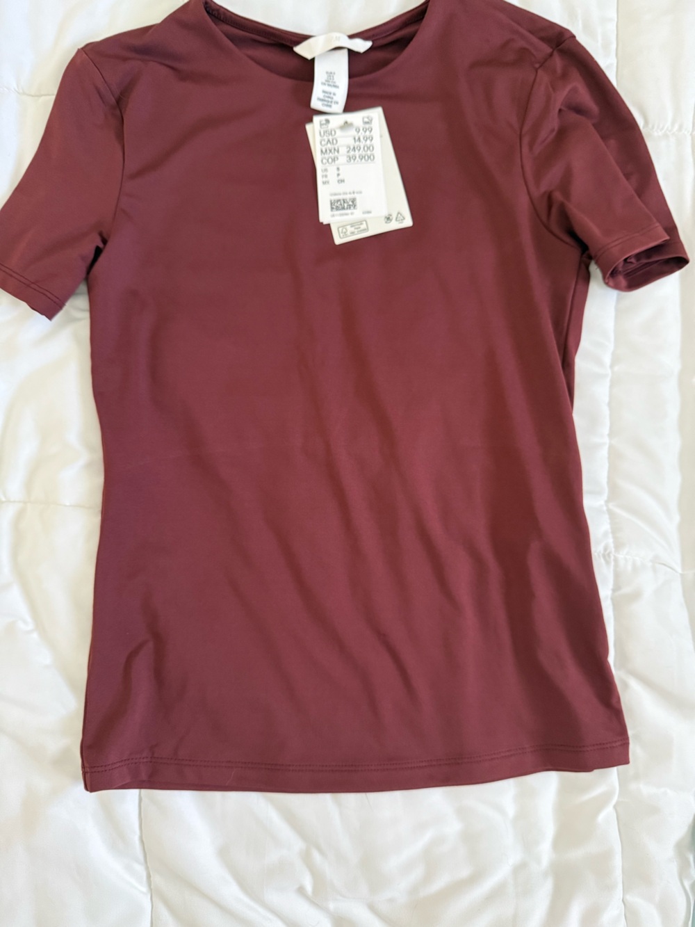 Women’s Short-Sleeve Crew Tee - Burgundy